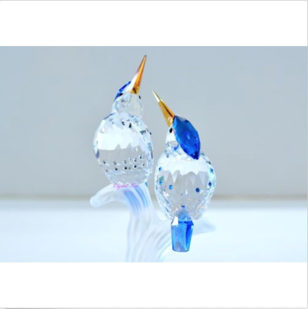 スワロフスキー カワセミ 貴重な廃盤Malachite Kingfishers Swarovski Malachite Kingfishers Crystal Figurine : Amazon.ca
